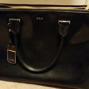 Ralph Lauren black leather purse